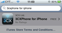 3cx for Iphone